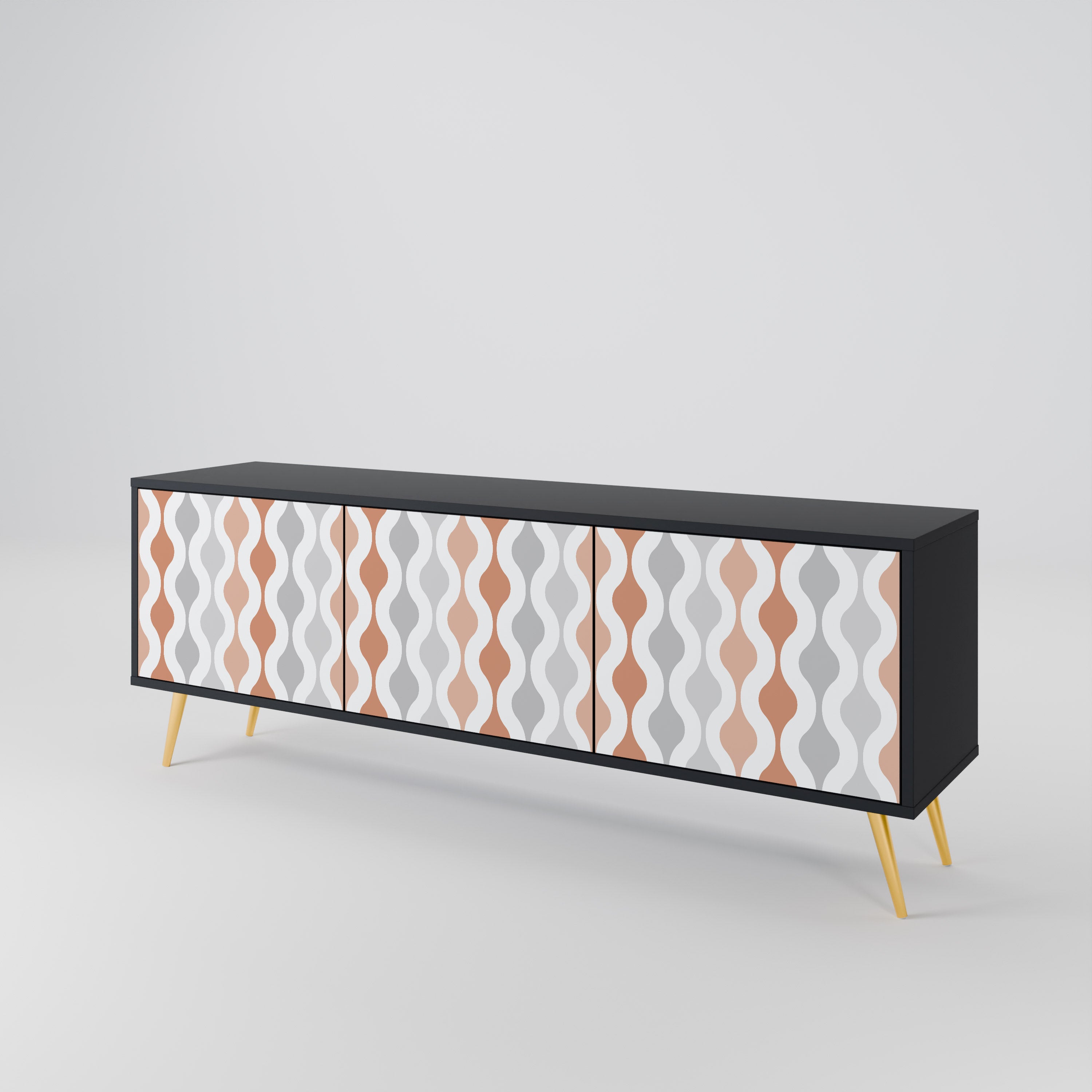 HAZY NOSTALGIA Mueble de TV de 3 Puertas