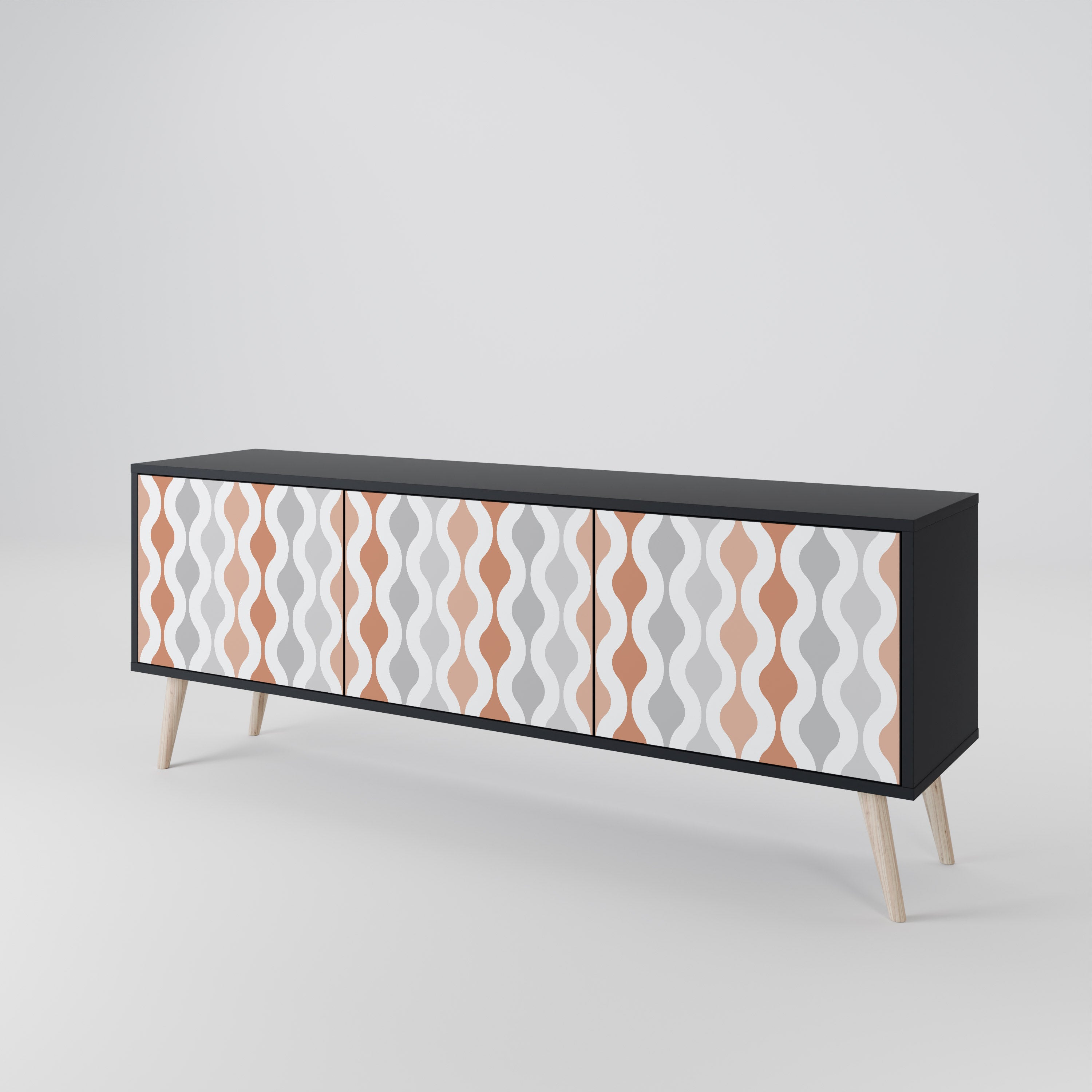 HAZY NOSTALGIA Mueble de TV de 3 Puertas