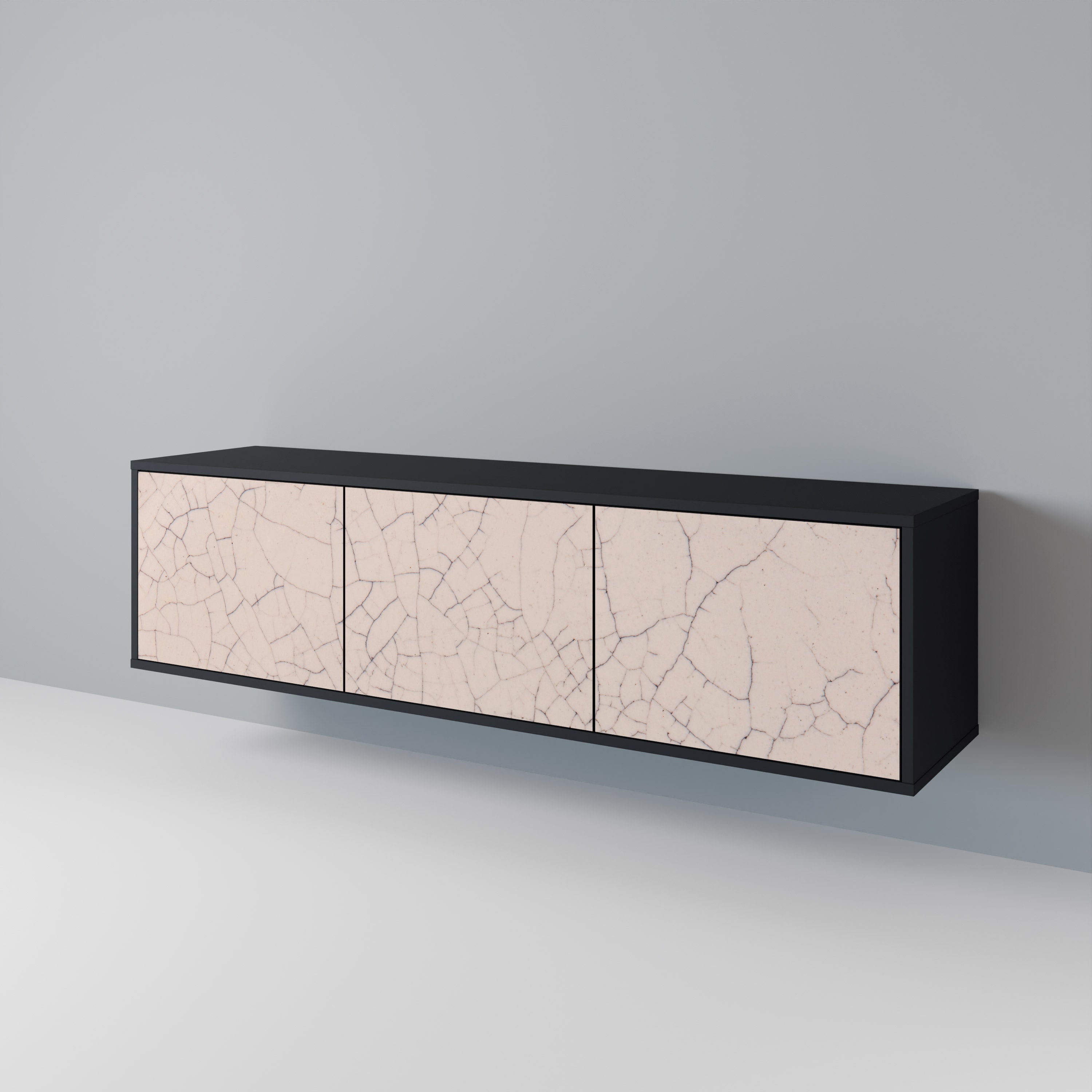 CERAMIC TEXTURE Mueble de TV de 3 Puertas