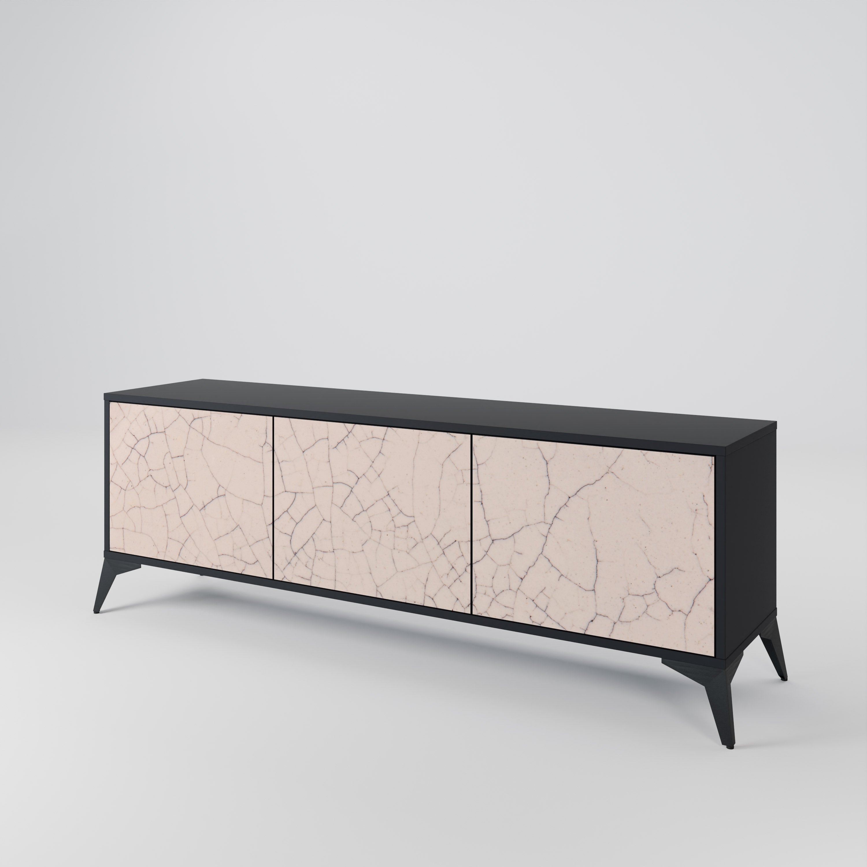 CERAMIC TEXTURE Mueble de TV de 3 Puertas