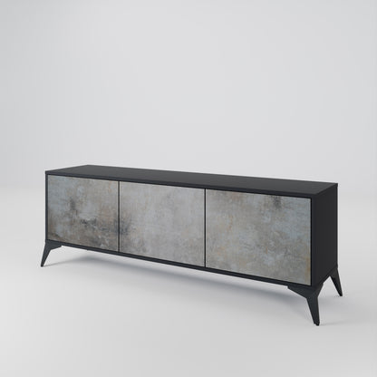 CONCRETE WALL Mueble de TV de 3 Puertas