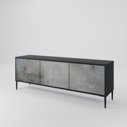 CONCRETE WALL Mueble de TV de 3 Puertas