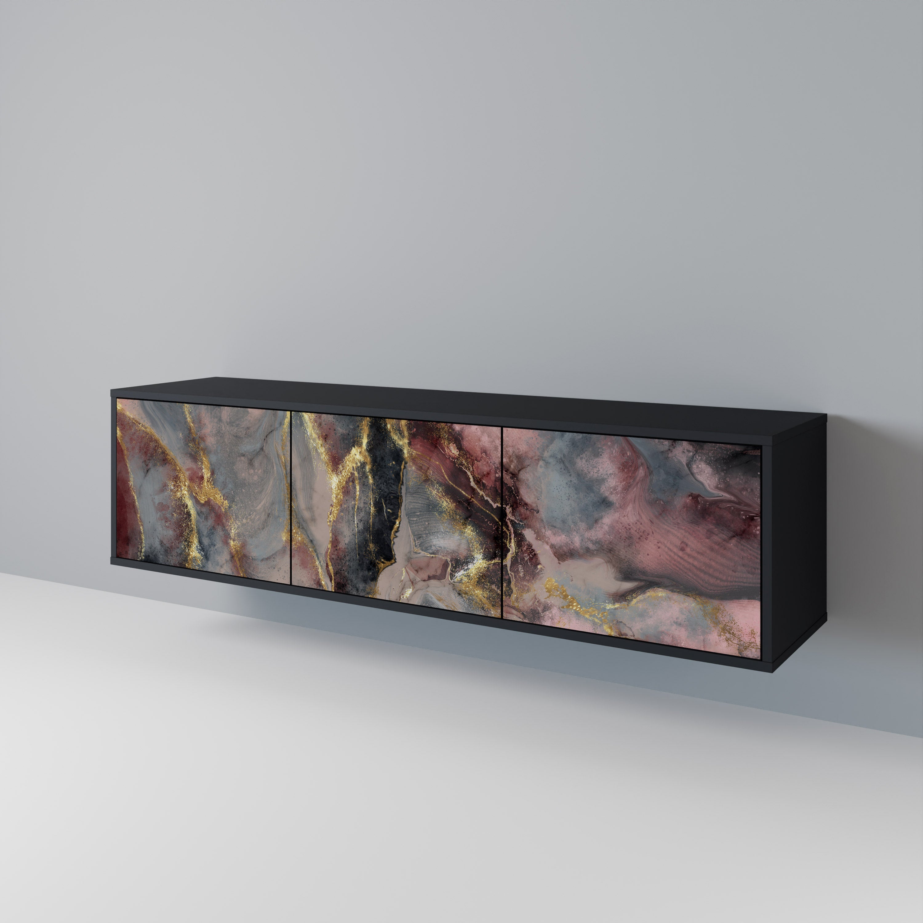 GOLDEN TIDES Mueble de TV de 3 Puertas