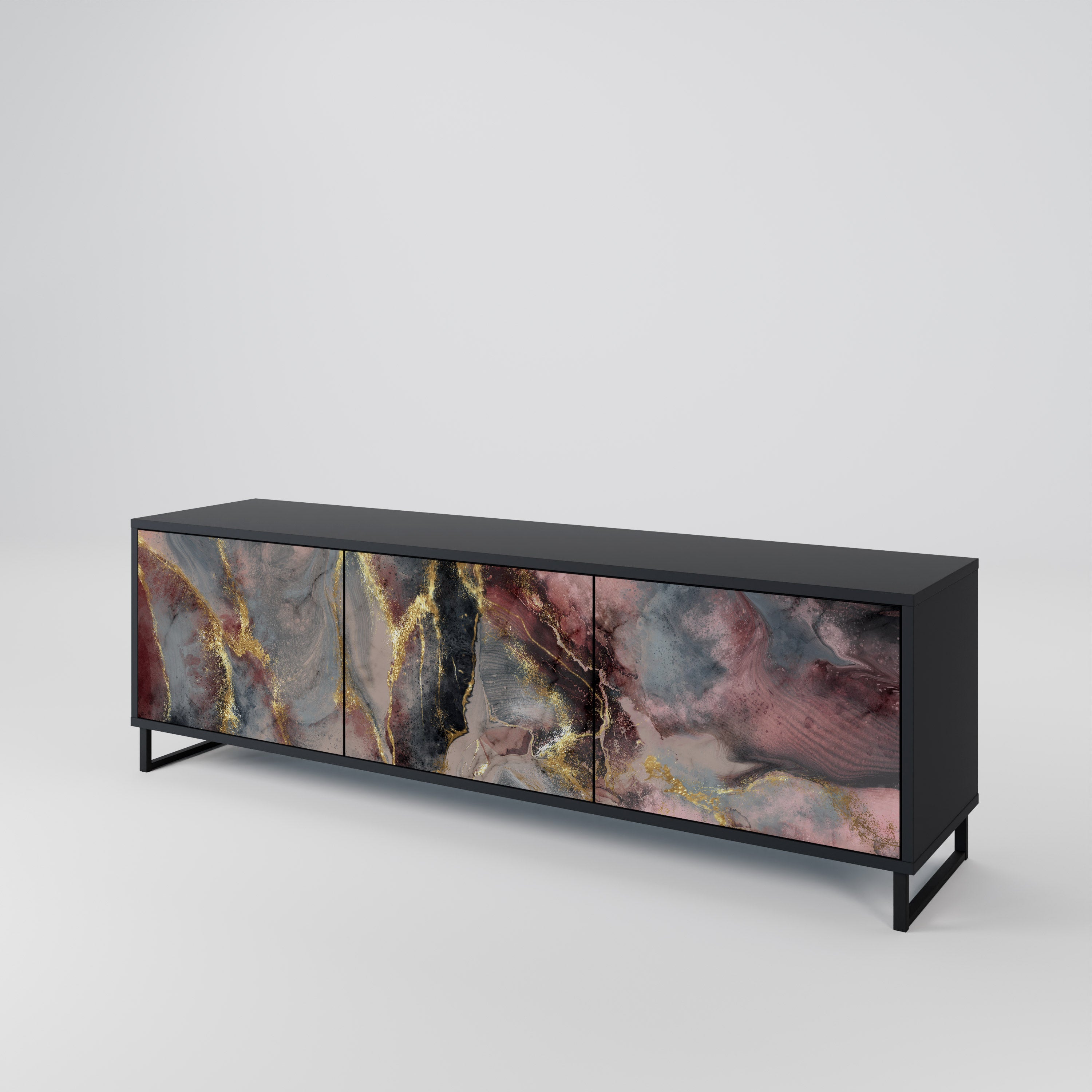 GOLDEN TIDES Mueble de TV de 3 Puertas