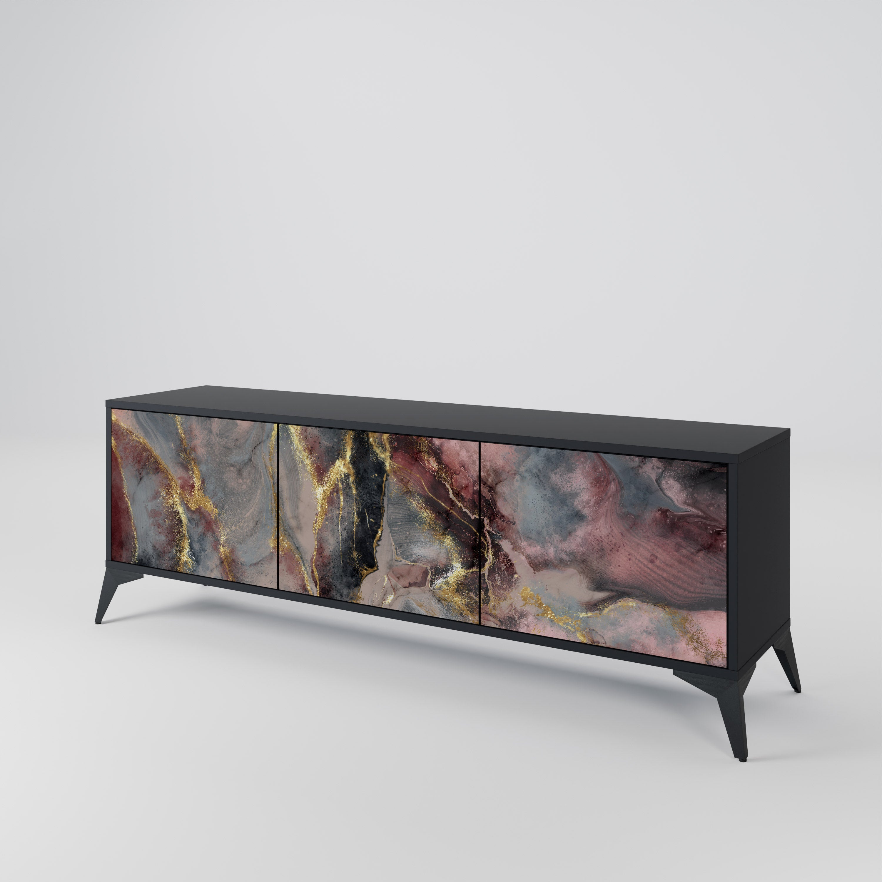 GOLDEN TIDES Mueble de TV de 3 Puertas