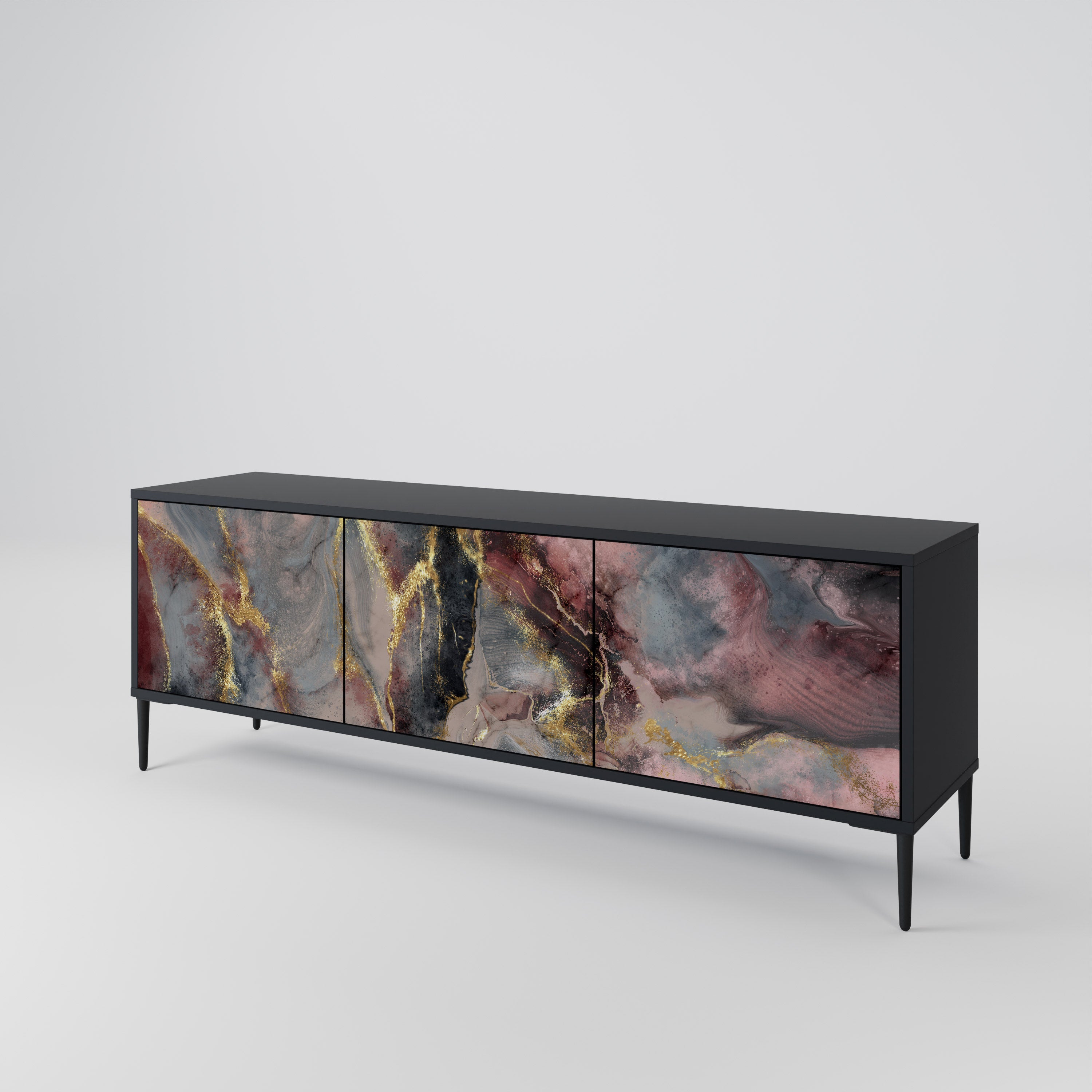 GOLDEN TIDES Mueble de TV de 3 Puertas