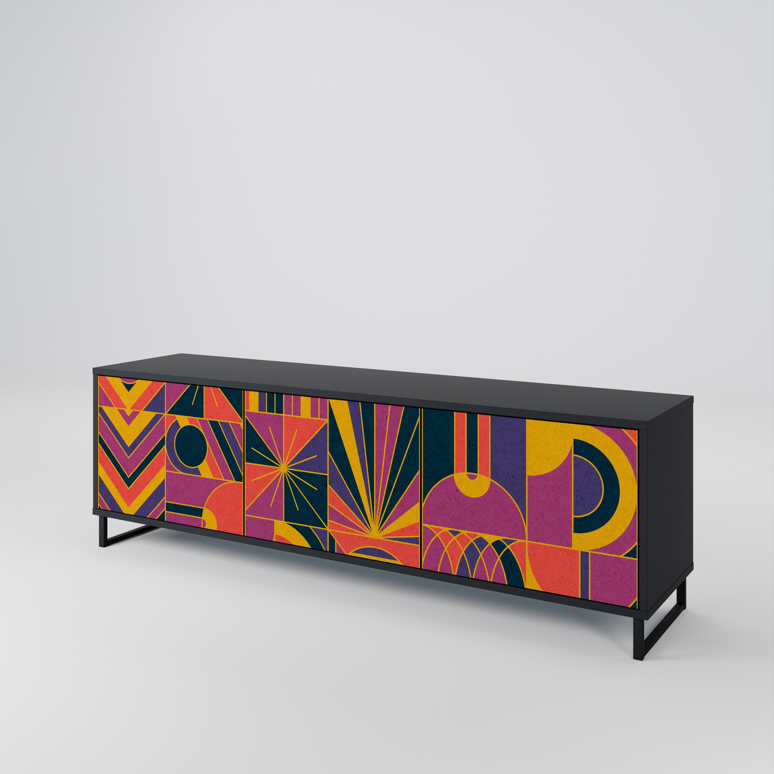 ELECTRIC PATTERNS Mueble de TV de 3 Puertas
