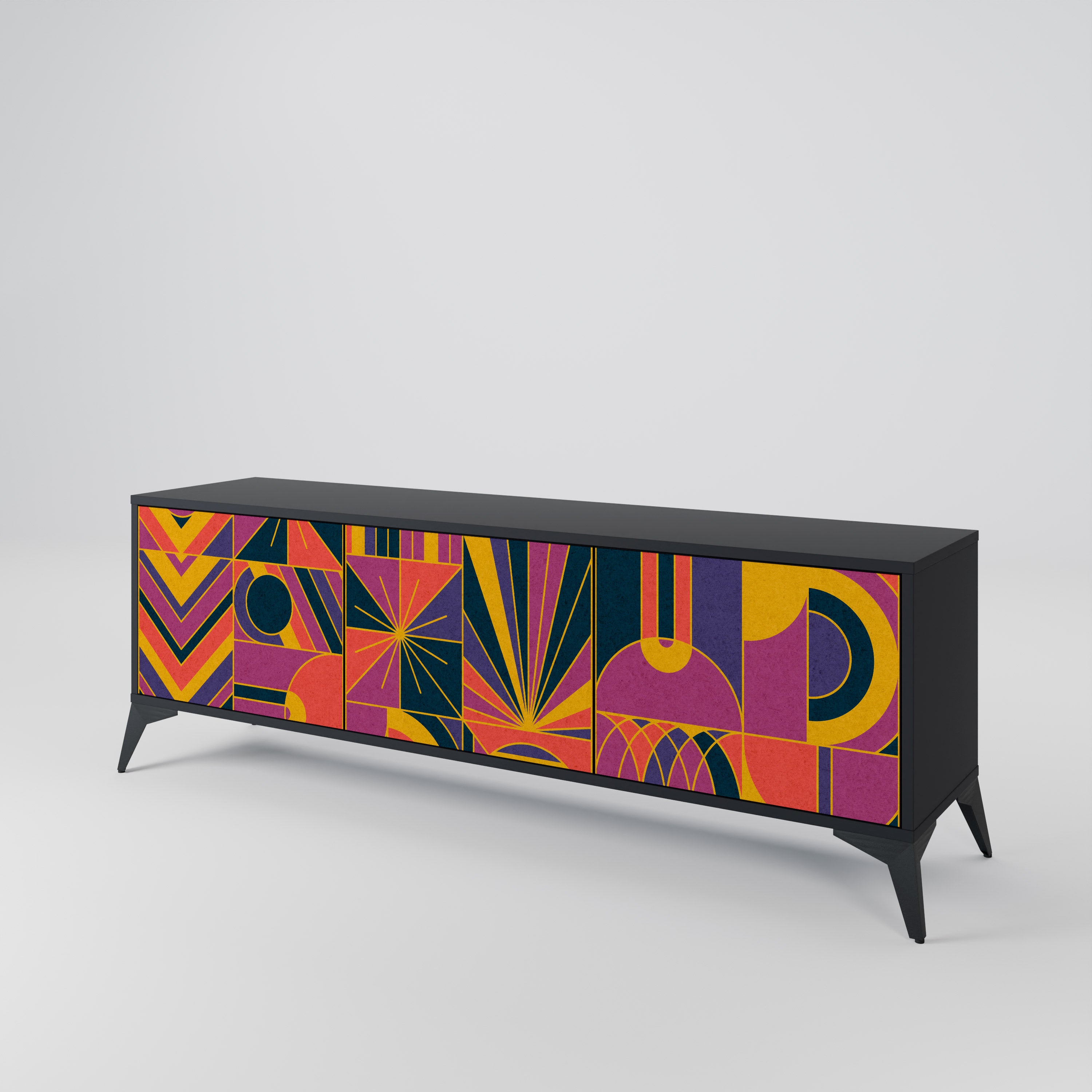 ELECTRIC PATTERNS Mueble de TV de 3 Puertas