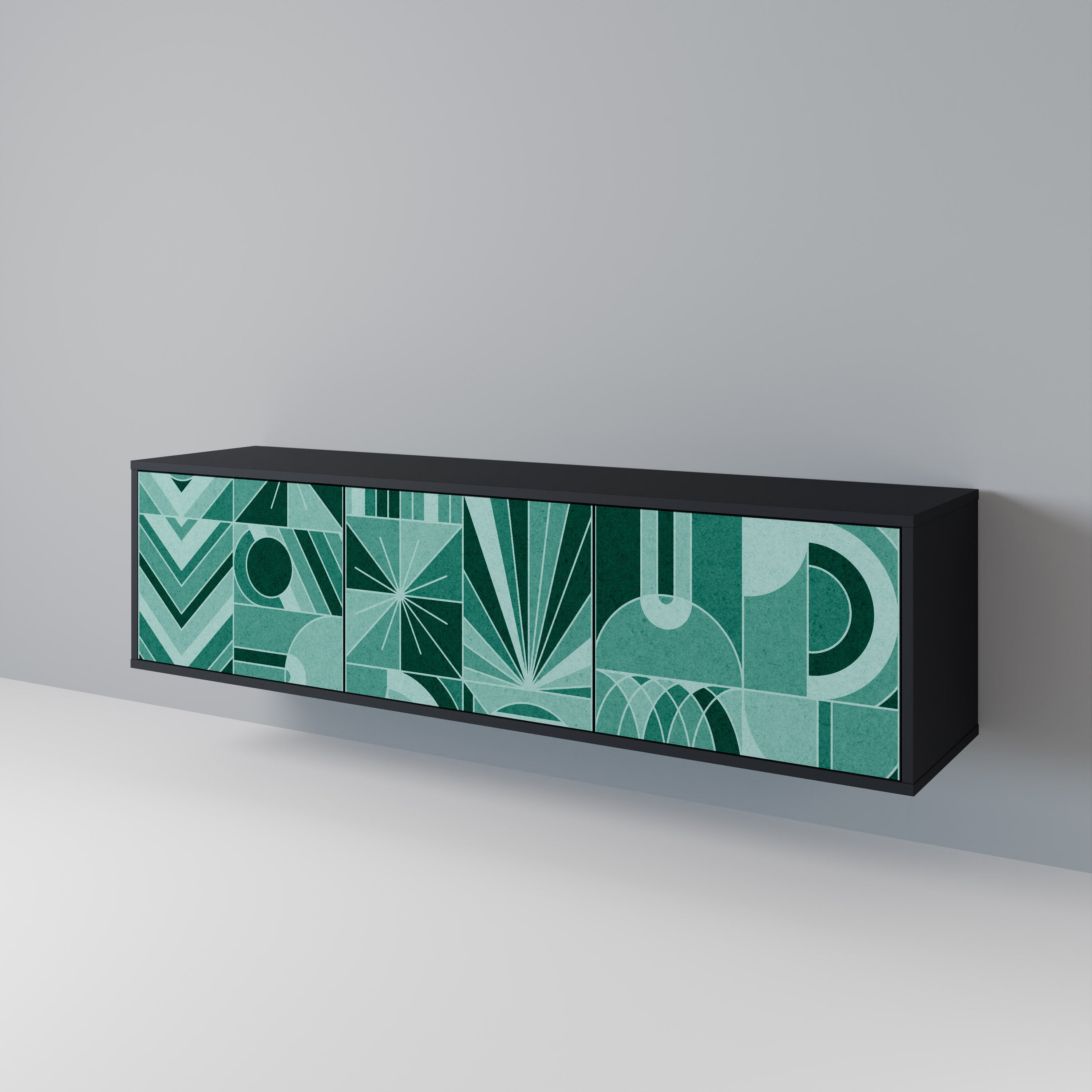 HARMONIC GRID Mueble de TV de 3 Puertas