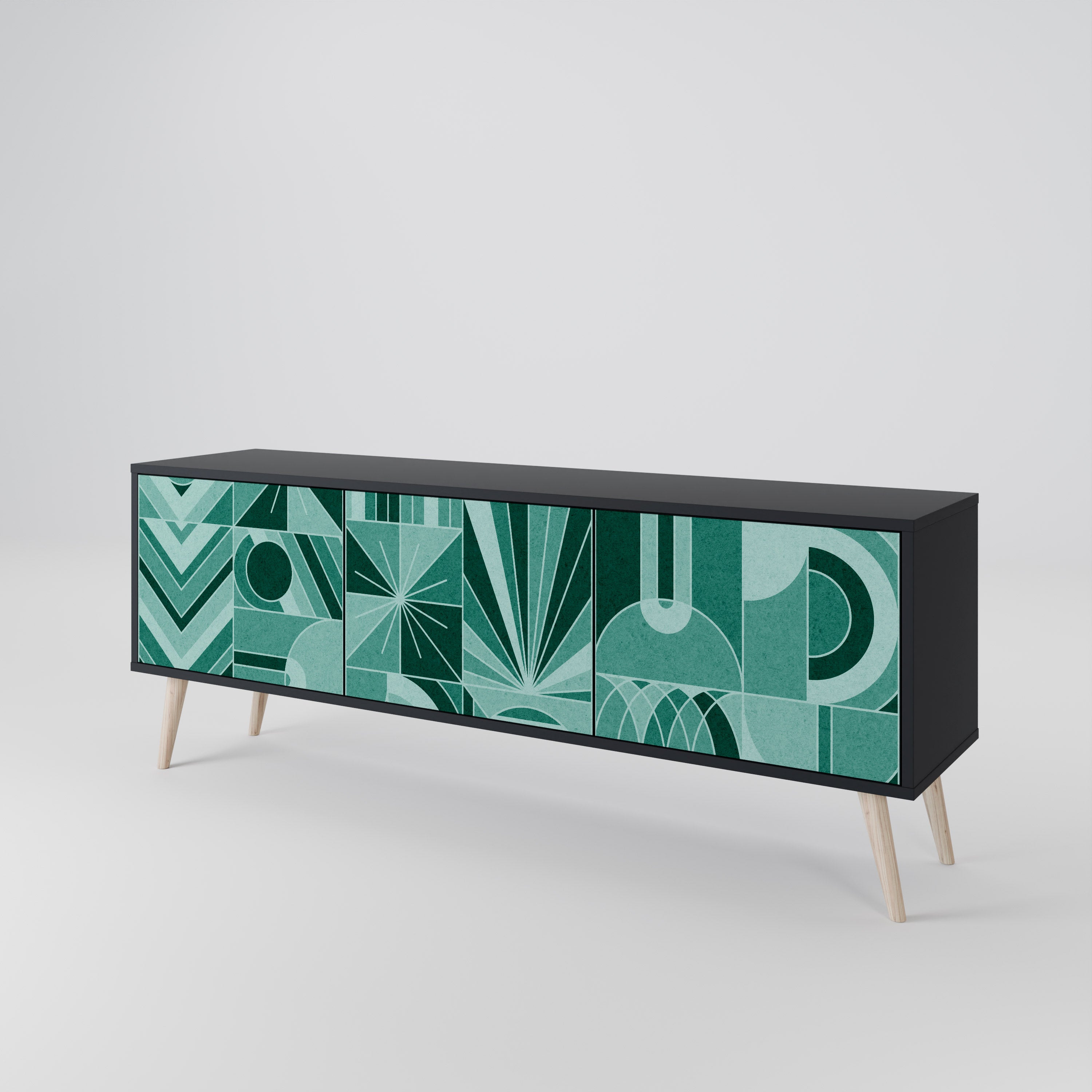 HARMONIC GRID Mueble de TV de 3 Puertas