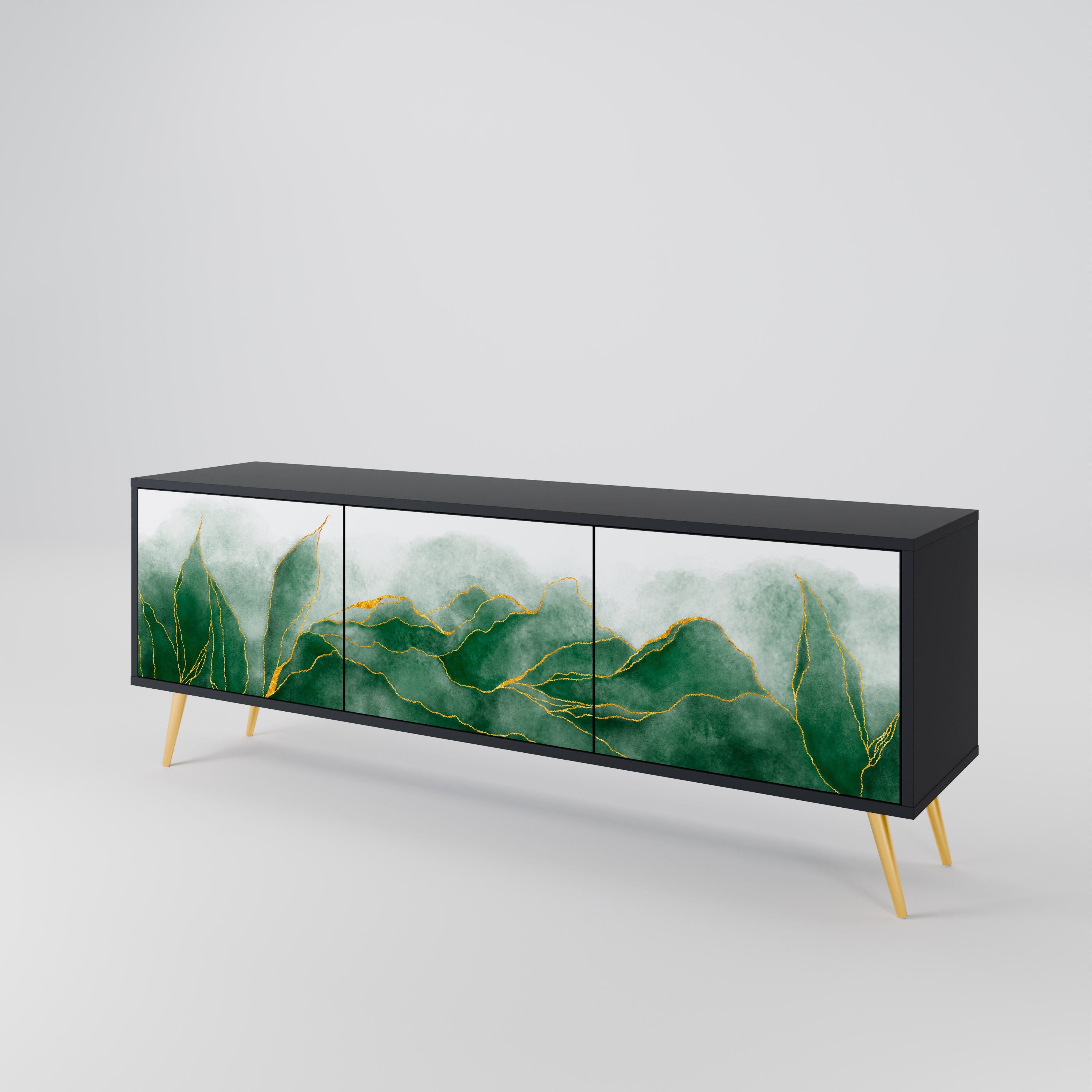 EXPENSIVE NATURE Mueble de TV de 3 Puertas