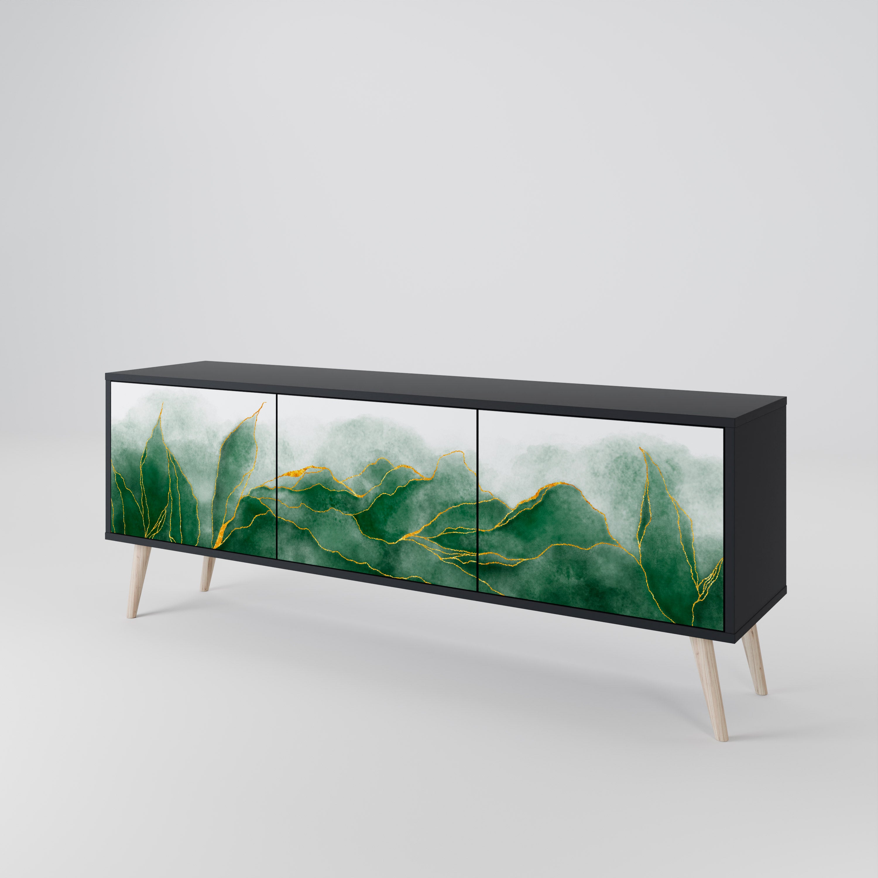 EXPENSIVE NATURE Mueble de TV de 3 Puertas