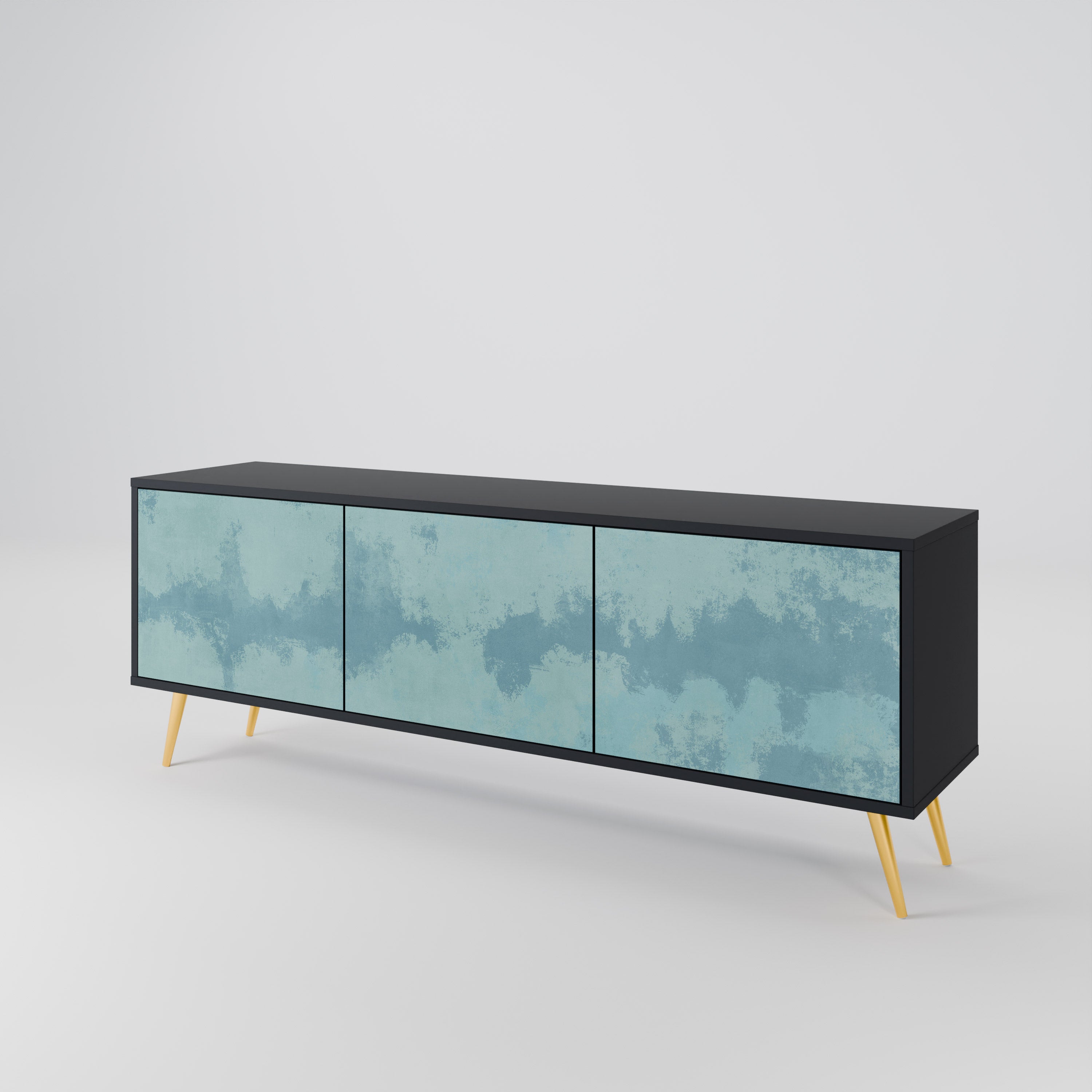 SKY WASH Mueble de TV de 3 Puertas