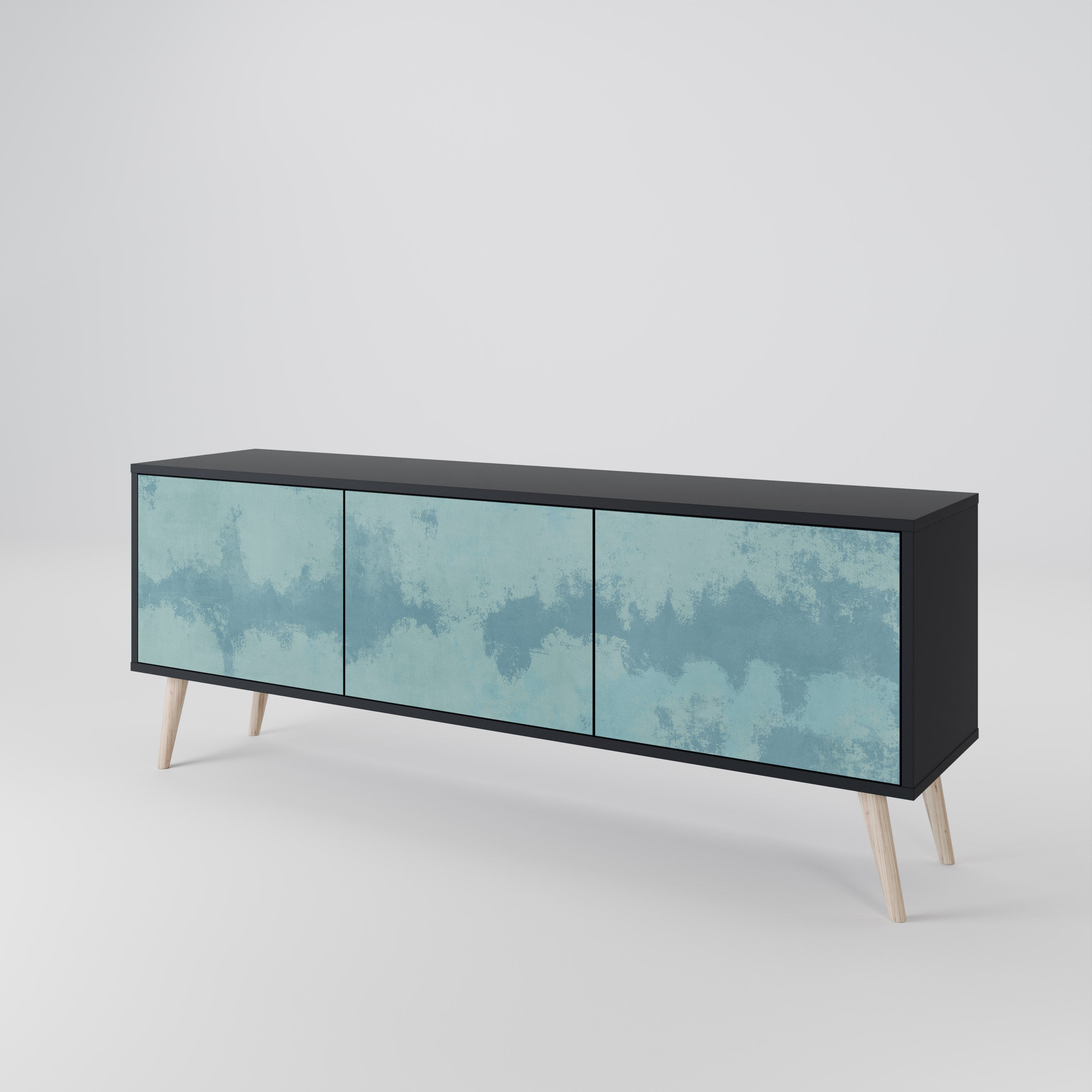 SKY WASH Mueble de TV de 3 Puertas