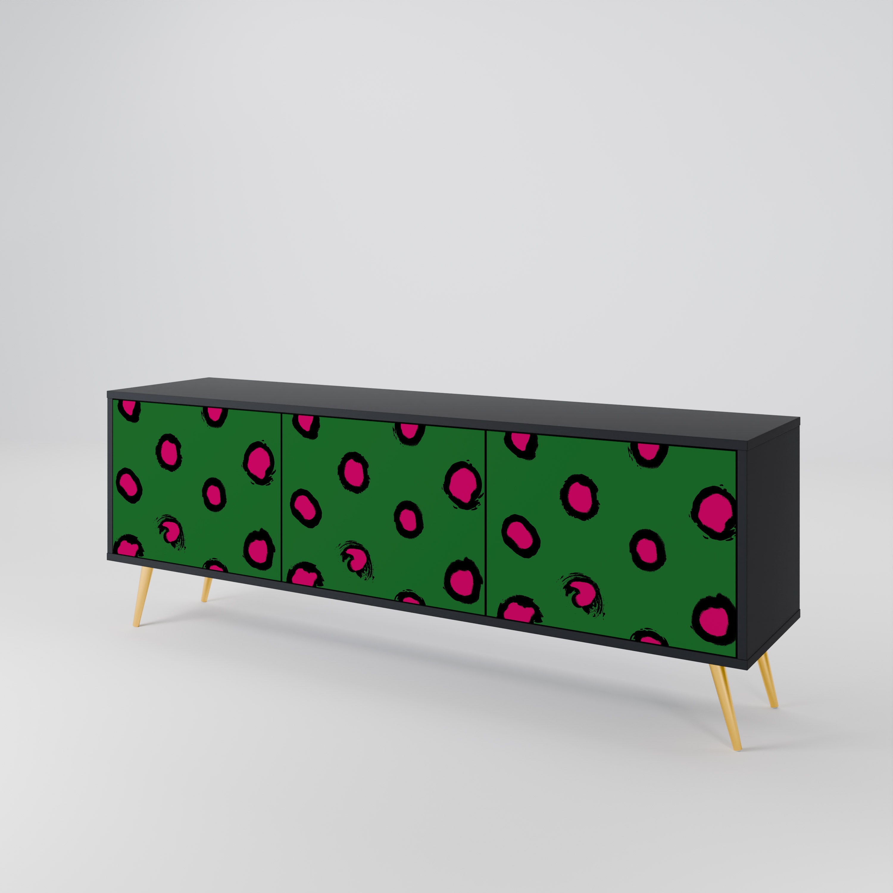 FUNKY SPOTS Třídveřový TV stolek