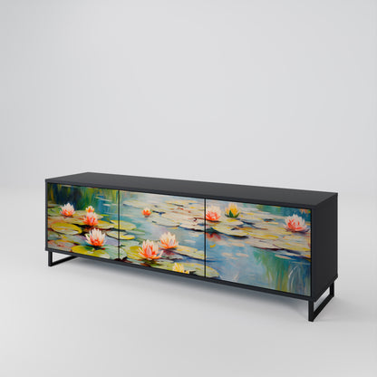 BLOOMING WATERS Móvel de TV de 3 Portas