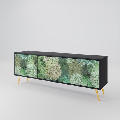 SUCCULENT CLUSTER TV-bänk med 3 dörrar