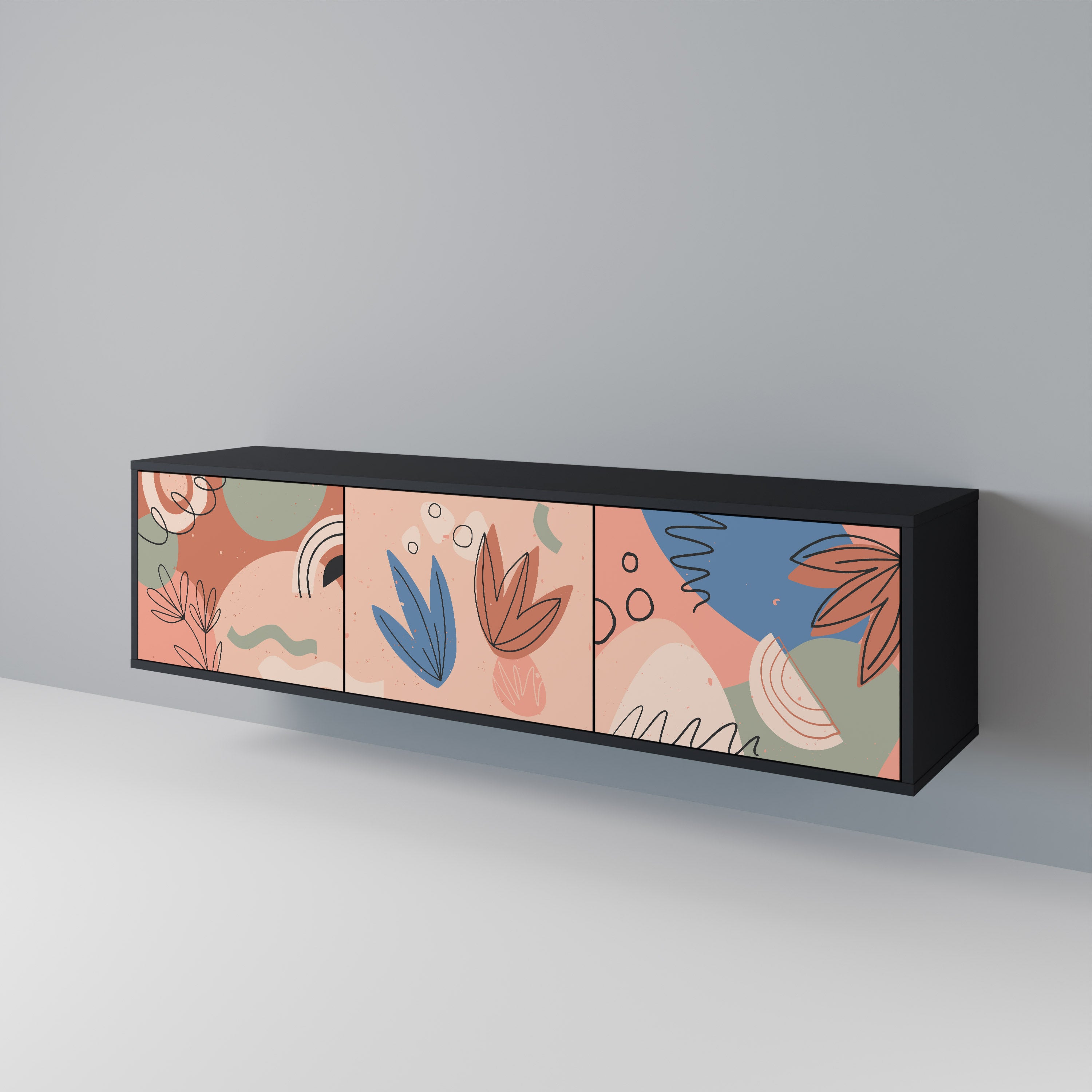 PASTEL DESTINY 3-türiges TV-Lowboard