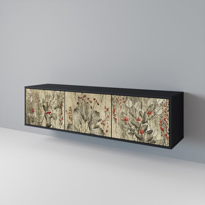 HERBAL GRACE 3-Door TV Cabinet