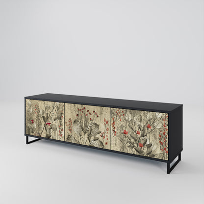 HERBAL GRACE 3-Door TV Cabinet