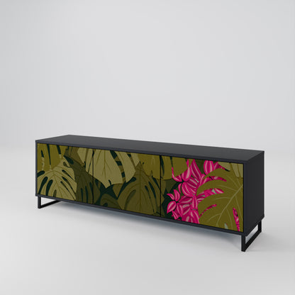 TROPICAL BEAUTY Třídveřový TV stolek