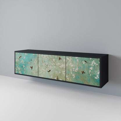 BLOOMING CHARM Mueble de TV de 3 Puertas