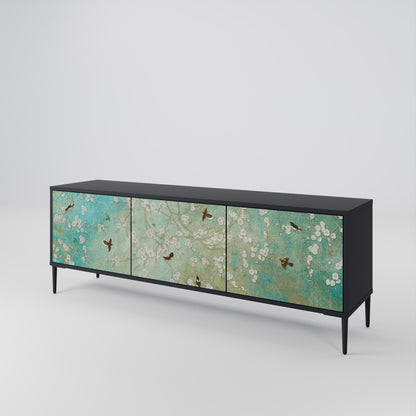 BLOOMING CHARM Mueble de TV de 3 Puertas
