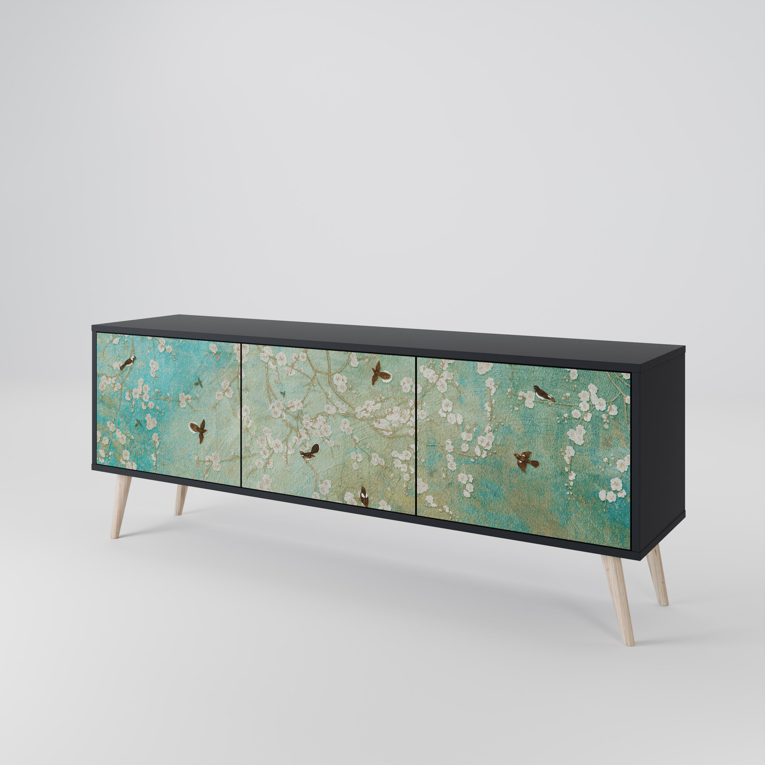 BLOOMING CHARM 3-türiges TV-Lowboard