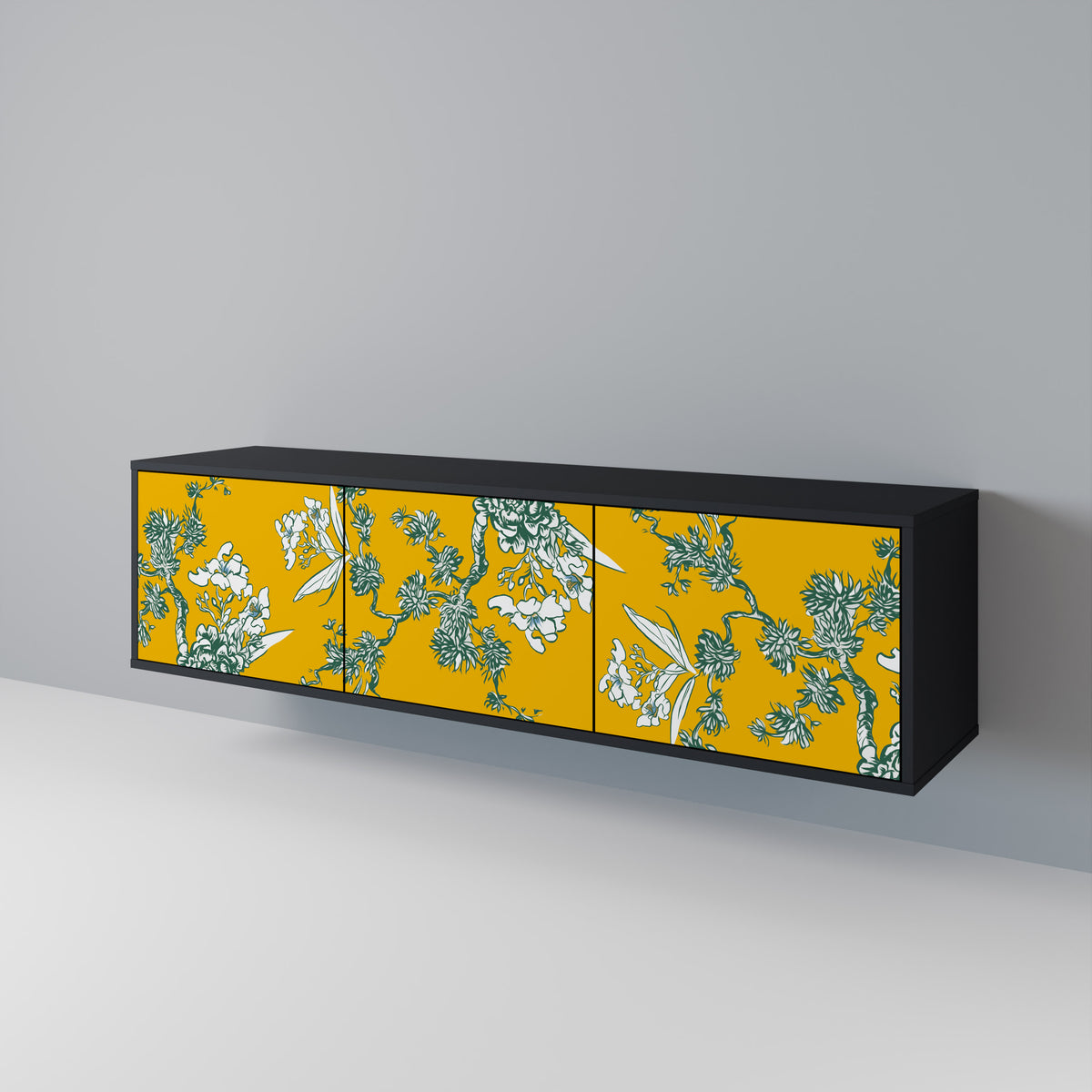 YELLOW CHINOISERIE Έπιπλο τηλεόρασης 3-θυρών