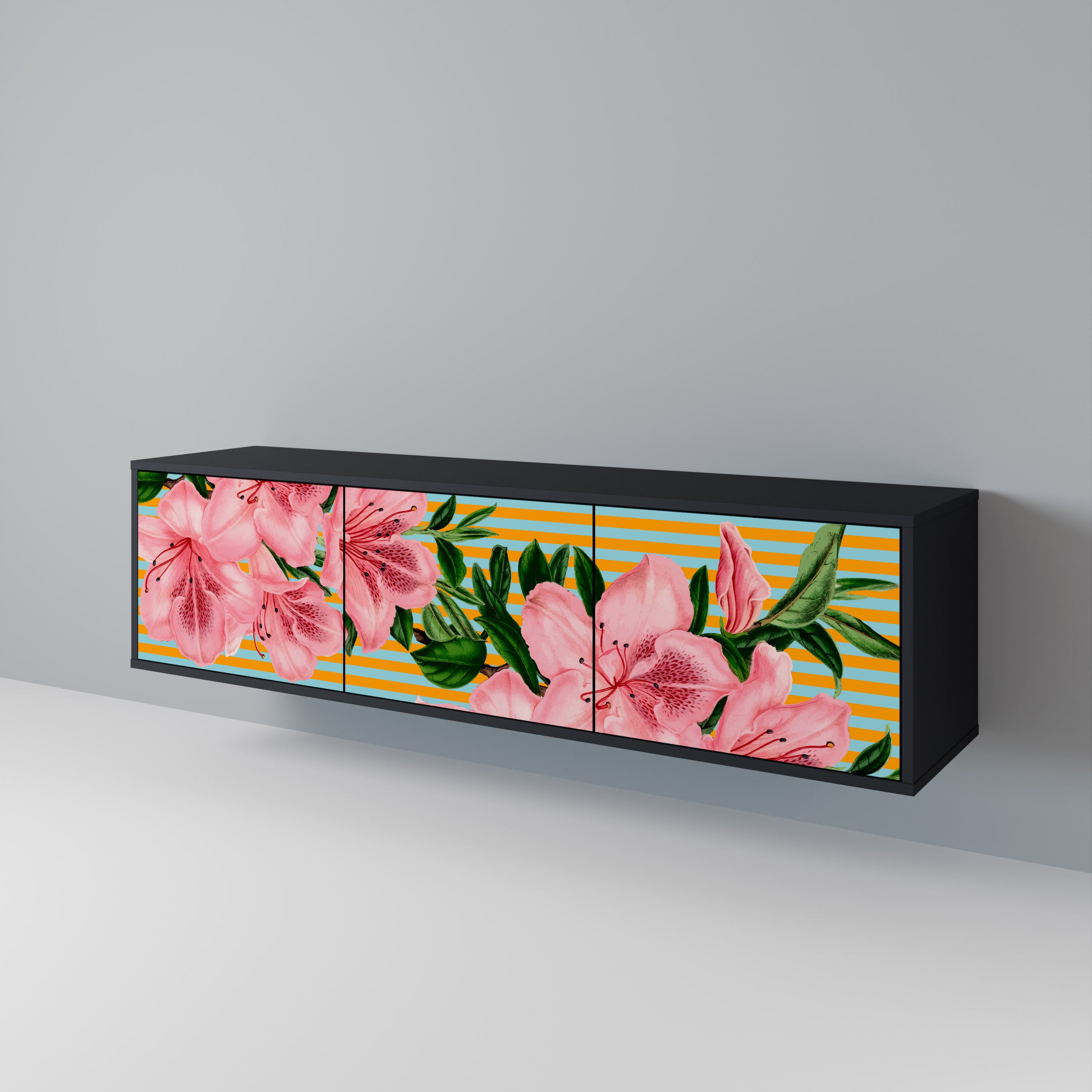 FRAGILE BEAUTY 3-türiges TV-Lowboard