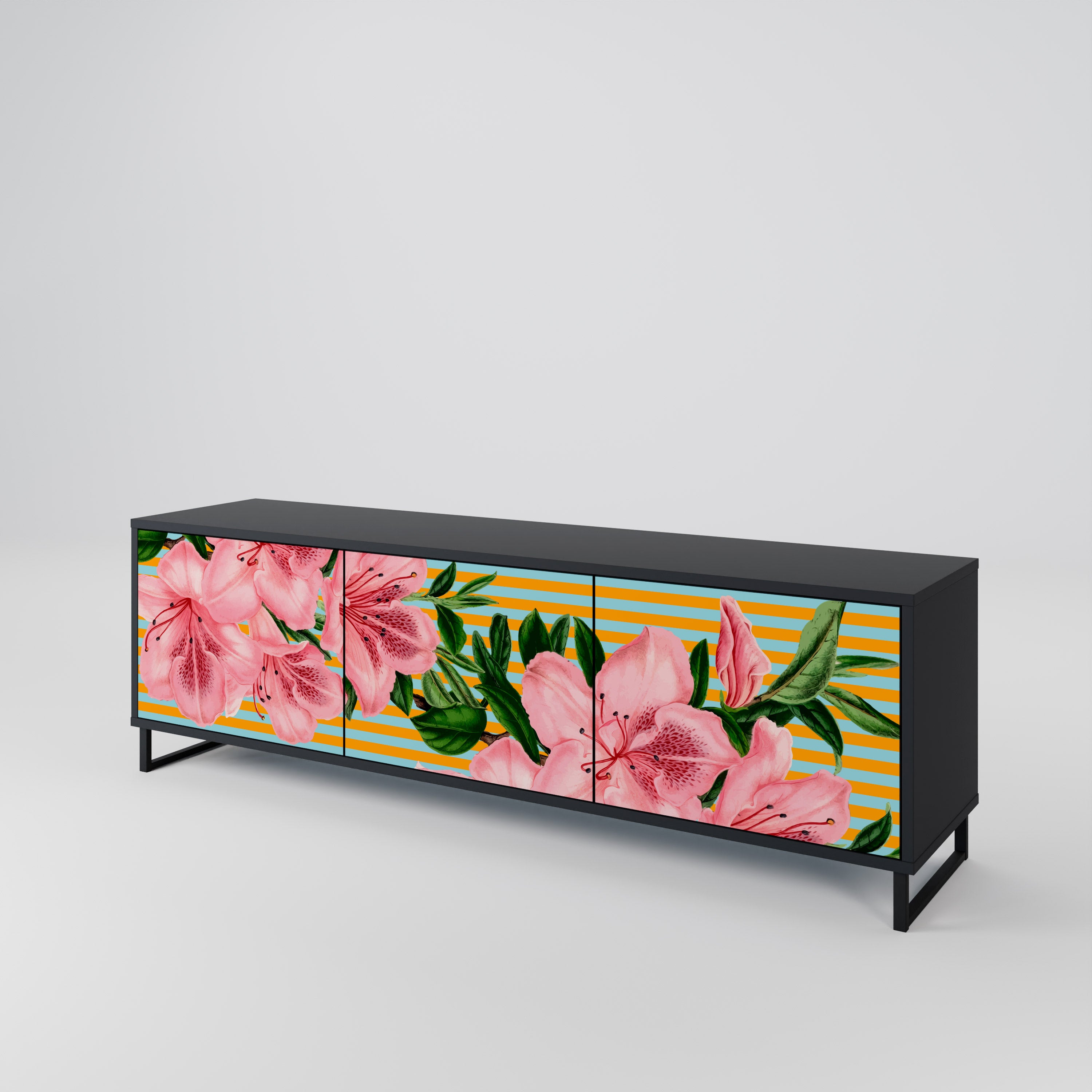 FRAGILE BEAUTY 3-türiges TV-Lowboard