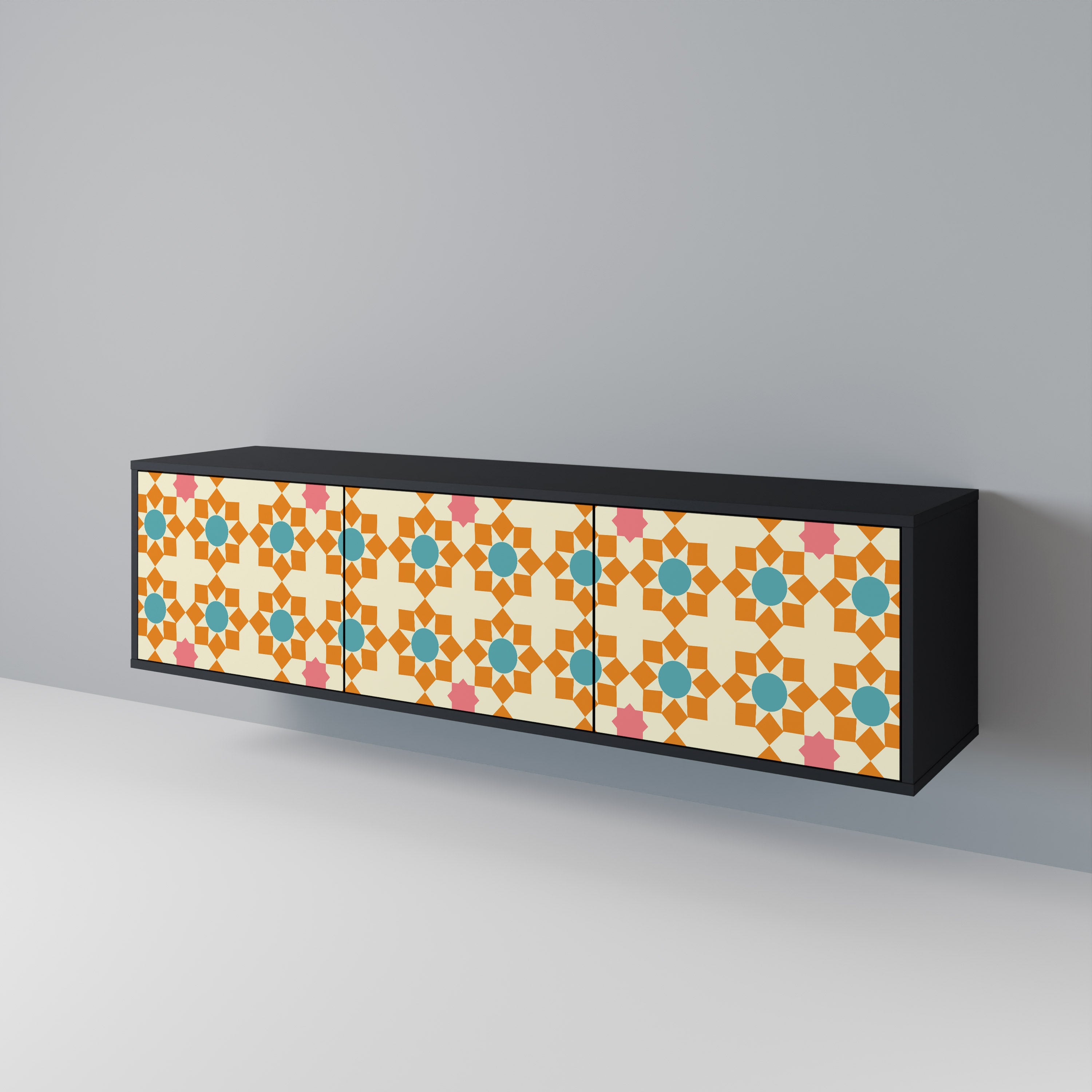 FLORAL DECOR 3-türiges TV-Lowboard