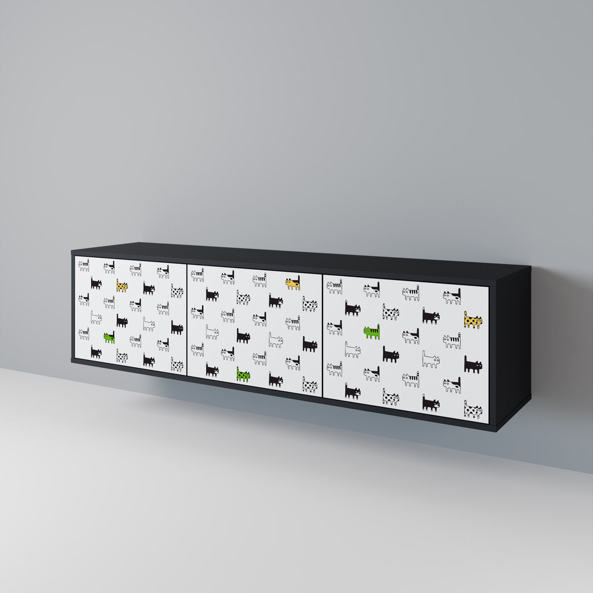 CATS COMPILATION 3-türiges TV-Lowboard