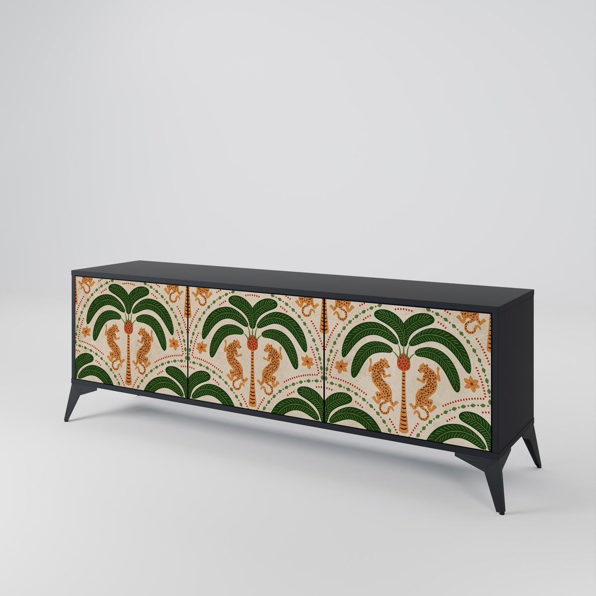 DANCING PREDATORS 3-türiges TV-Lowboard