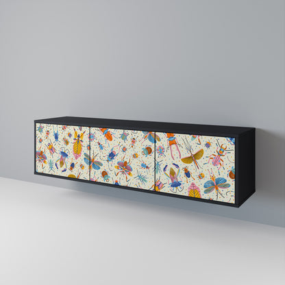 COLORFUL INSECTS Mueble de TV de 3 Puertas