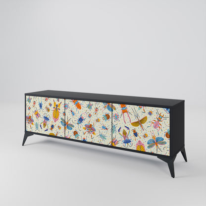COLORFUL INSECTS Mueble de TV de 3 Puertas