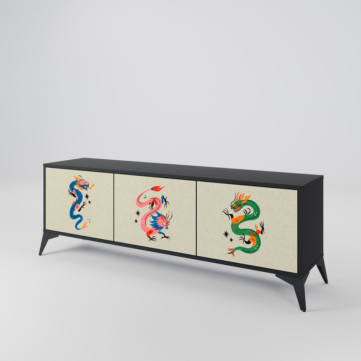 MYTHOLOGICAL CREATURES Mueble de TV de 3 Puertas