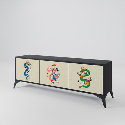 MYTHOLOGICAL CREATURES Mueble de TV de 3 Puertas