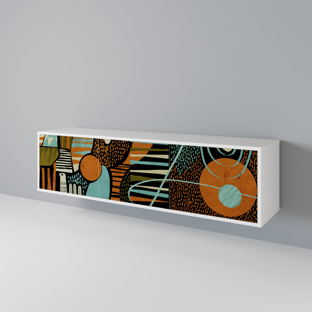 GEODE GLIMMER 3-Door TV Cabinet