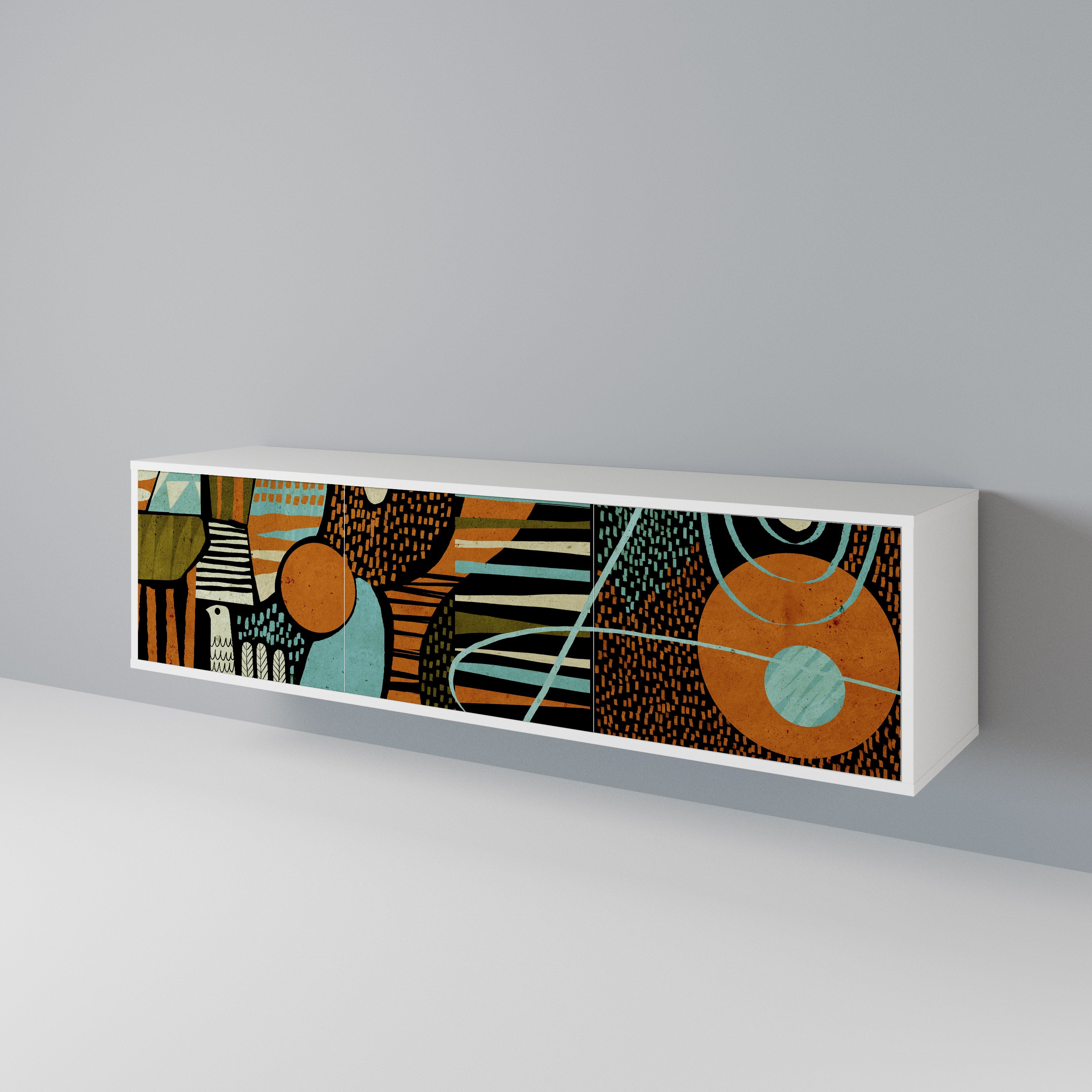 GEODE GLIMMER 3-Door TV Cabinet