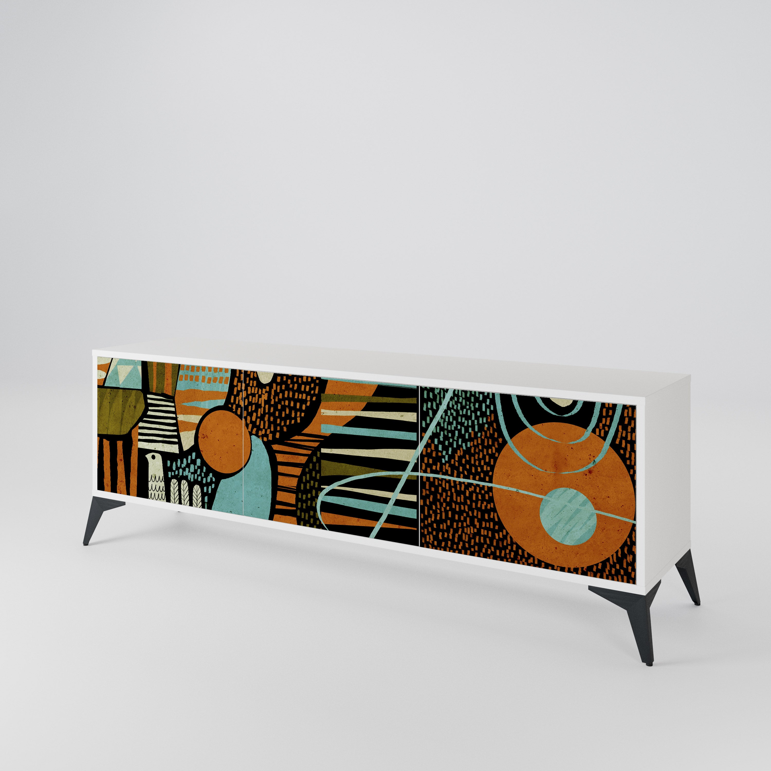 GEODE GLIMMER 3-Door TV Cabinet