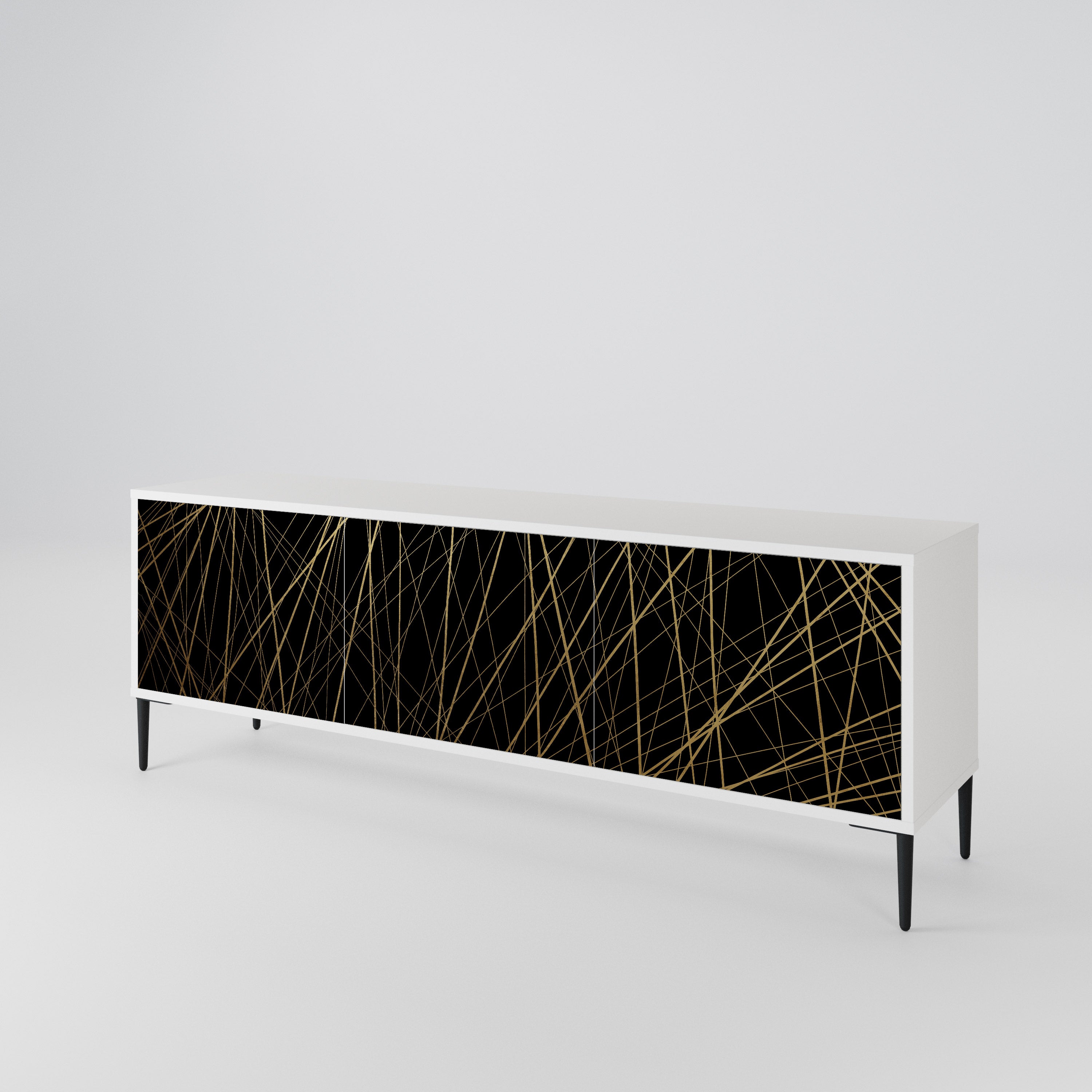 BRIGHT MESH 3-Door TV Cabinet