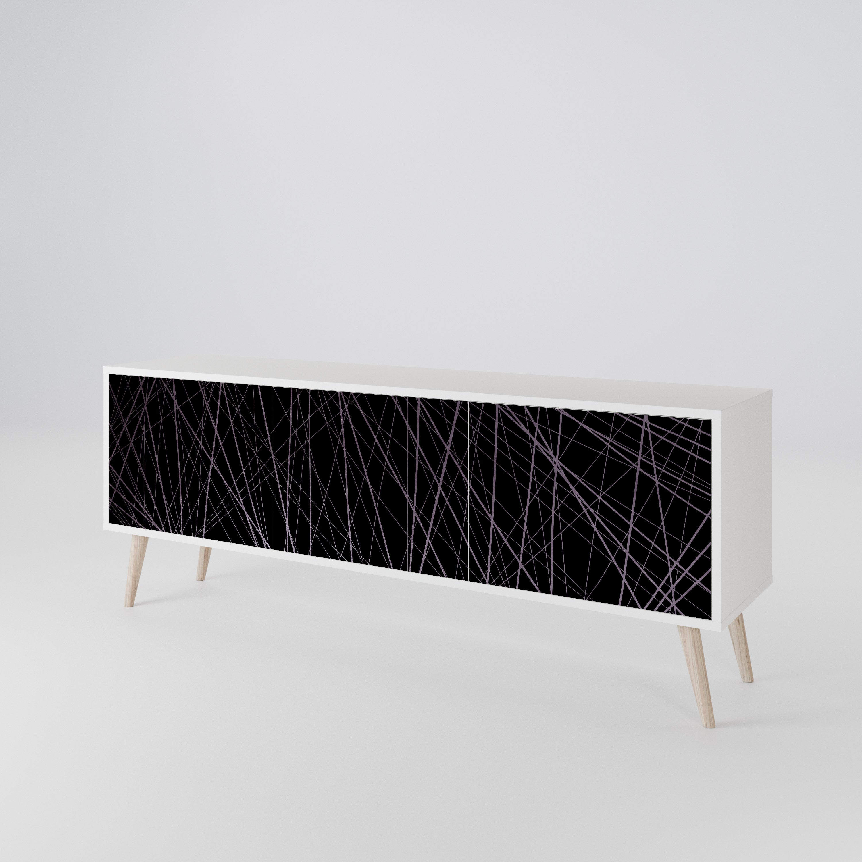 SHIMMER SPIDERGRAM 3-Door TV Cabinet