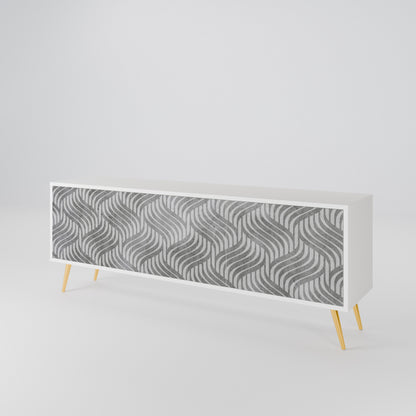 CONCRETE MOVEMENT 3-Door TV Cabinet
