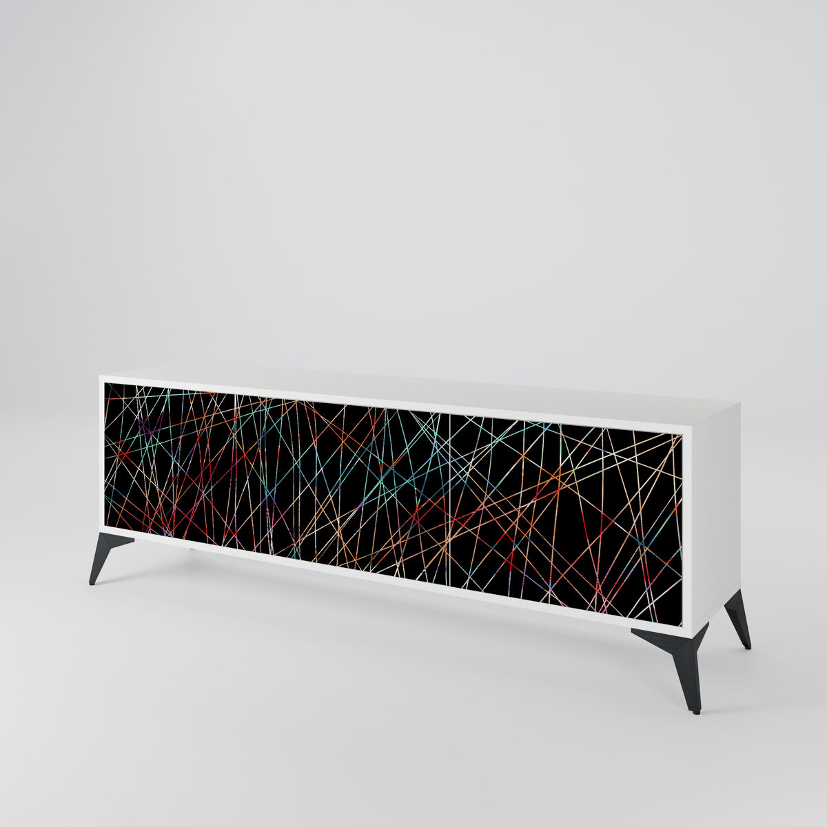 LUMINOUS SNARE Třídveřový TV stolek