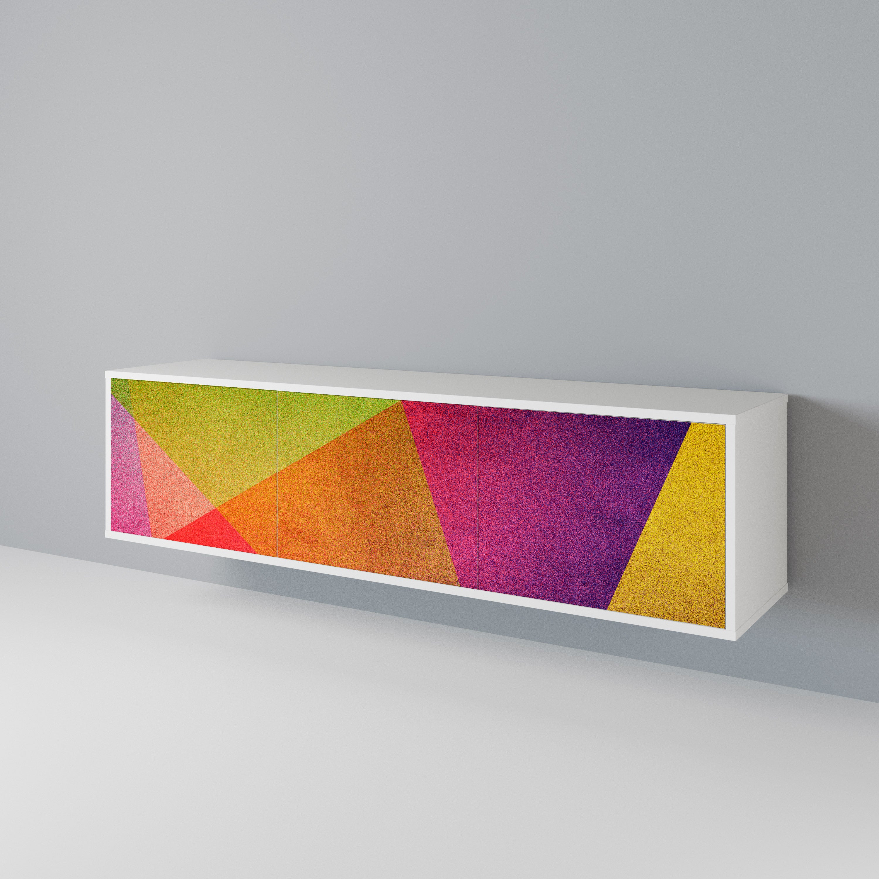 VIVID GEOMETRY TV-bänk med 3 dörrar