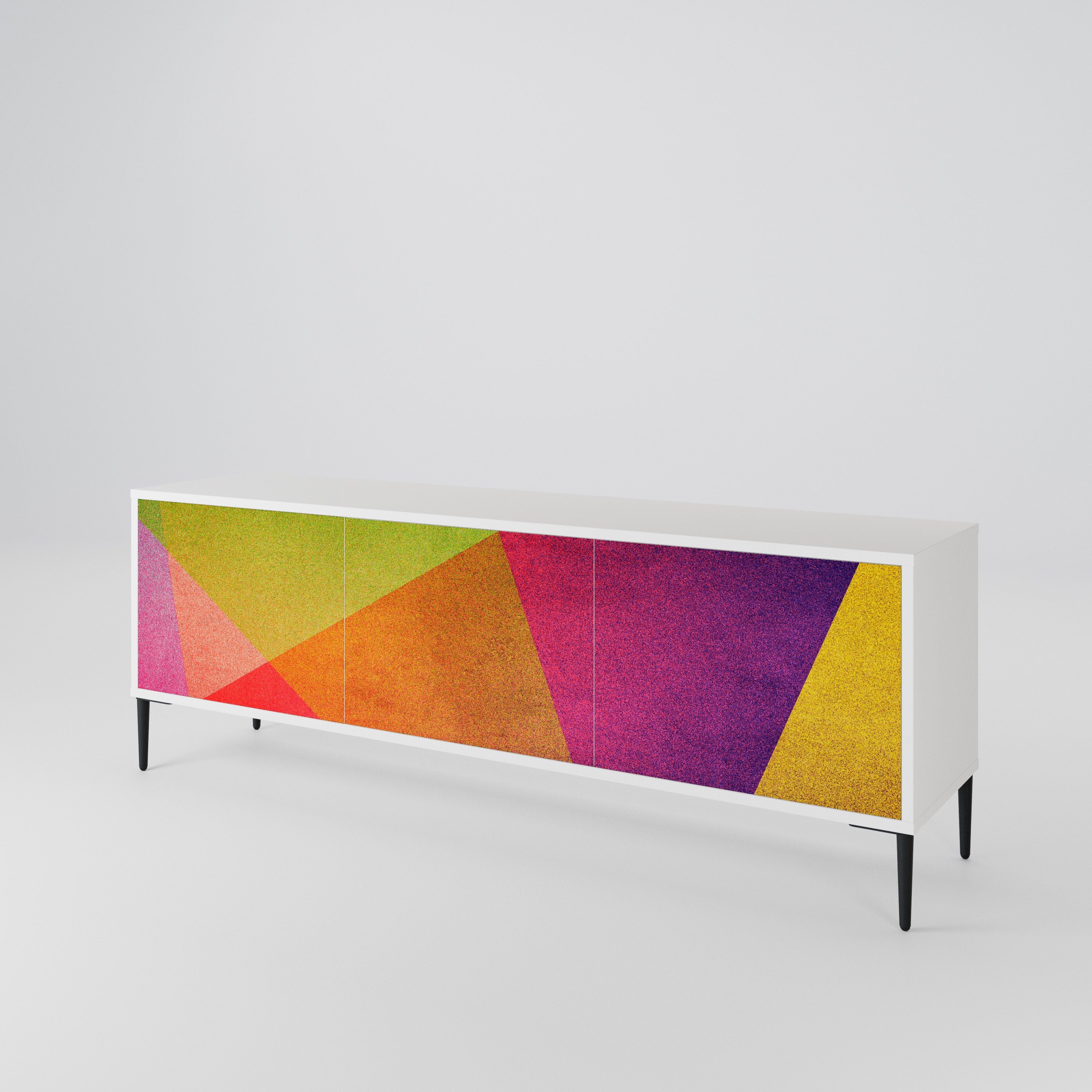 VIVID GEOMETRY TV-bänk med 3 dörrar