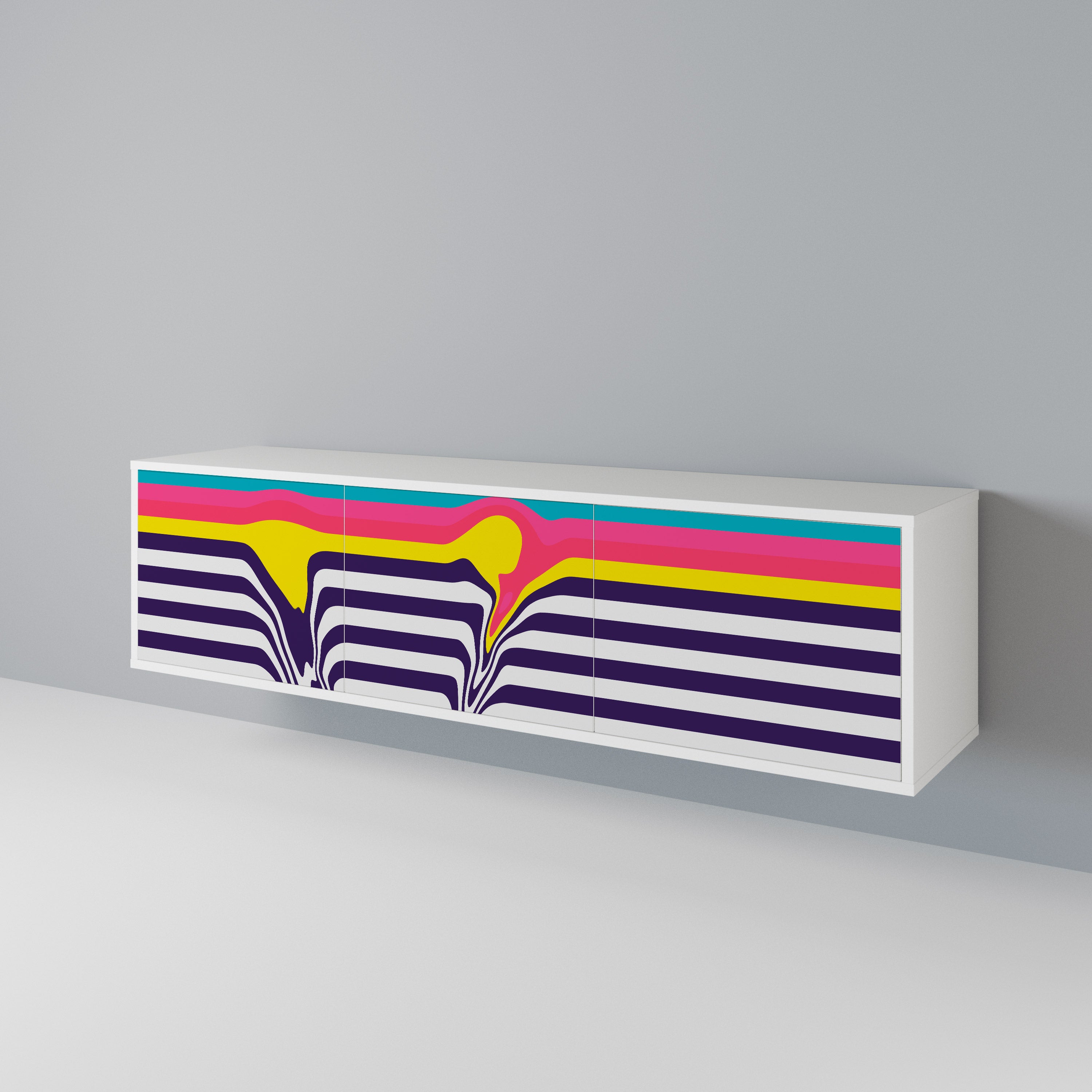 TONE COLLAPSE TV-bänk med 3 dörrar
