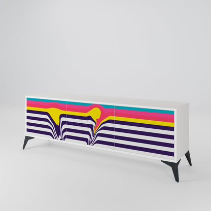 TONE COLLAPSE Mueble de TV de 3 Puertas