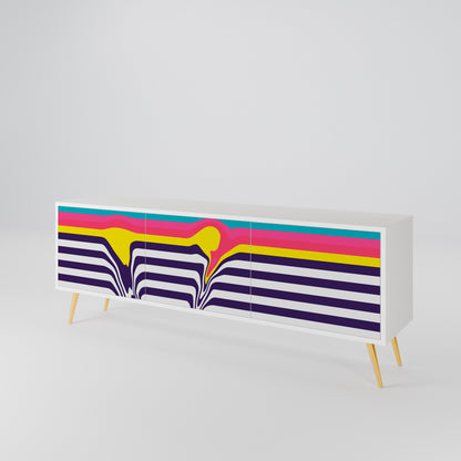 TONE COLLAPSE Mueble de TV de 3 Puertas